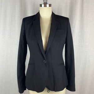 J.Crew 1035 Stretch Wool Black Blazer Jacket